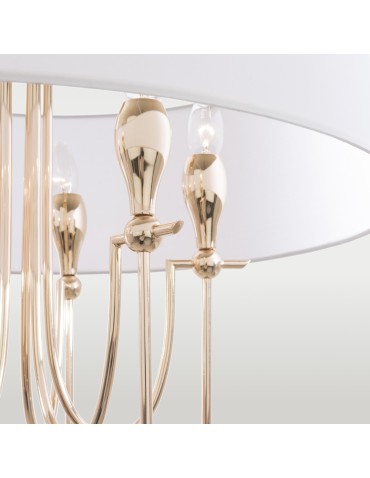CosmoLight Lampa wisząca LAS VEGAS P06704AU-WH złoty - produkt 2