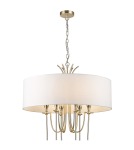 Lampy wiszące w stylu Hampton - CosmoLight Lampa wisząca LAS VEGAS P06704AU-WH złoty - product 4