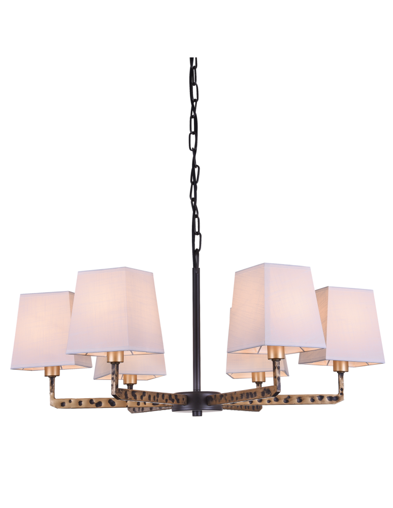 Żyrandole nowoczesne - CosmoLight Lampa wisząca STOCKHOLM P06636BK AU  Czarny   Złoty  - produkt kolory-swiatla.pl 1