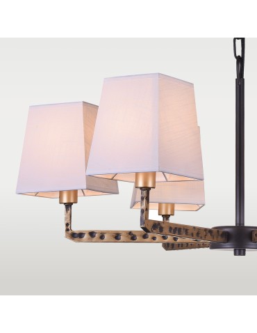 CosmoLight Lampa wisząca STOCKHOLM P06636BK AU  Czarny   Złoty  - produkt 2