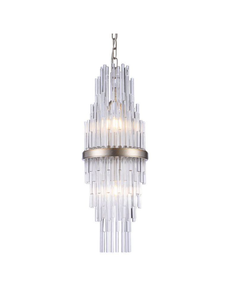 Lampy wiszące glamour - CosmoLight Lampa wisząca REYKJAVIK P02080CP  Szampański  - produkt kolory-swiatla.pl 1