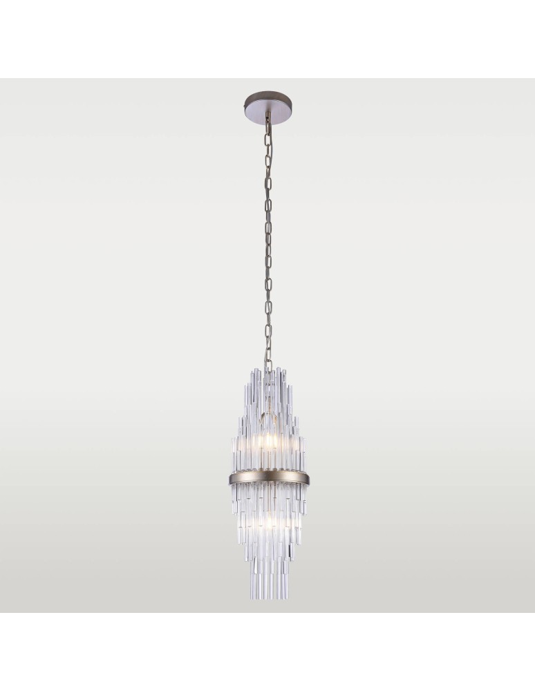 Lampy wiszące glamour - CosmoLight Lampa wisząca REYKJAVIK P02080CP  Szampański  - product kolory-swiatla.pl 2