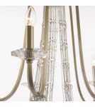 Żyrandole glamour - CosmoLight Lampa wisząca MADRID P05165CP Szampański - produkt 3