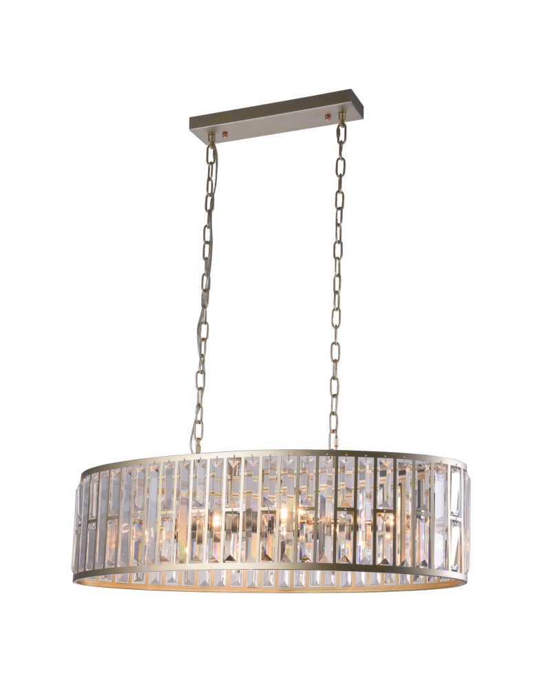 Lampy wiszące glamour - CosmoLight Lampa wisząca MOSCOW P06223CP  Szampański  - produkt kolory-swiatla.pl 1