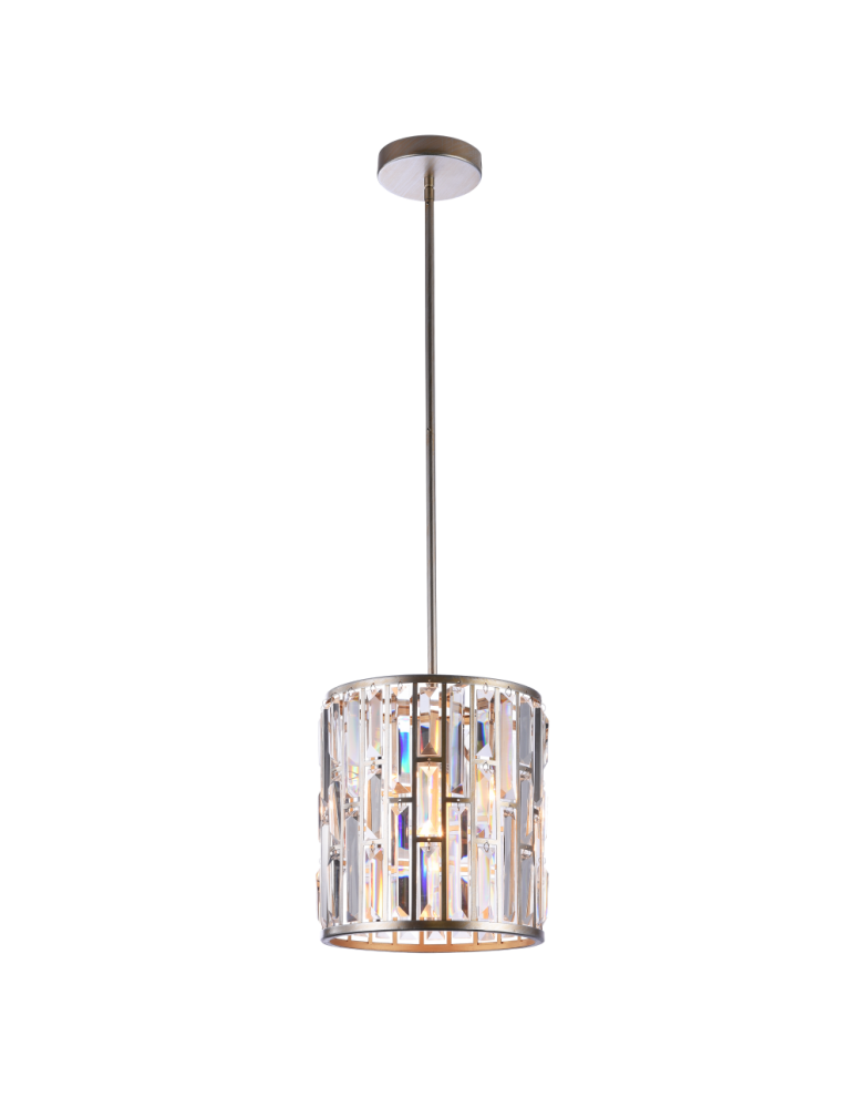 Lampy wiszące glamour - CosmoLight Lampa wisząca MOSCOW P01110CP Szampański - produkt kolory-swiatla.pl 2
