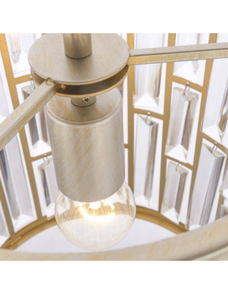 Lampy wiszące glamour - CosmoLight Lampa wisząca MOSCOW P01110CP Szampański - produkt kolory-swiatla.pl 5