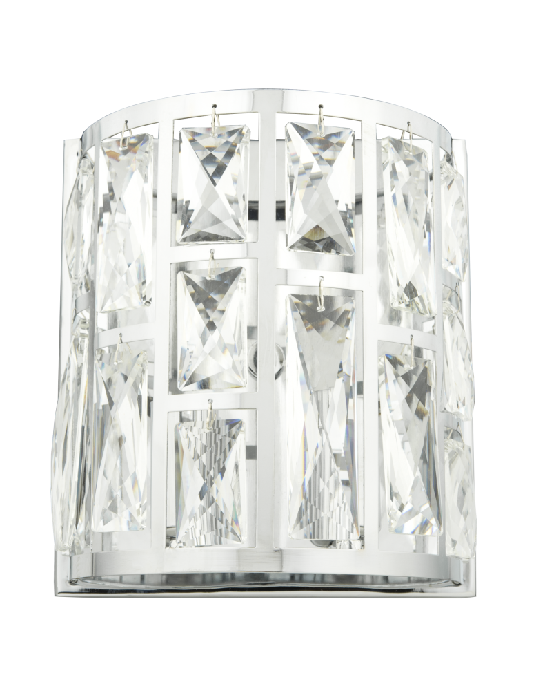 Kinkiety glamour - CosmoLight Kinkiet MOSCOW II W02872CH  Chrom  - produkt kolory-swiatla.pl 1