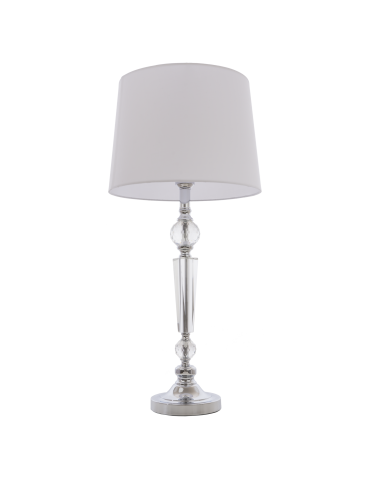 CosmoLight Lampa stołowa CHARLOTTE T01295CH-WH chrom