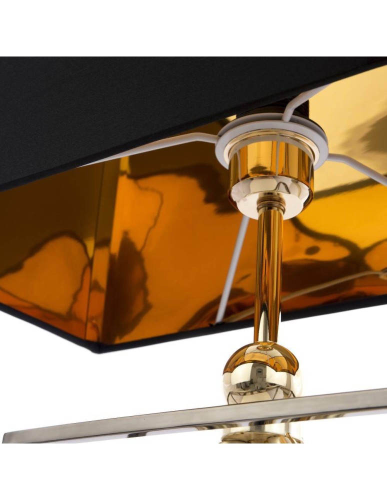 CosmoLight Lampa stołowa QUITO T01939BK AU Czarny Złoty