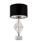 Lampy stołowe z abażurem - CosmoLight Lampa stołowa CARACAS T01960CH  Chrom  - product 1