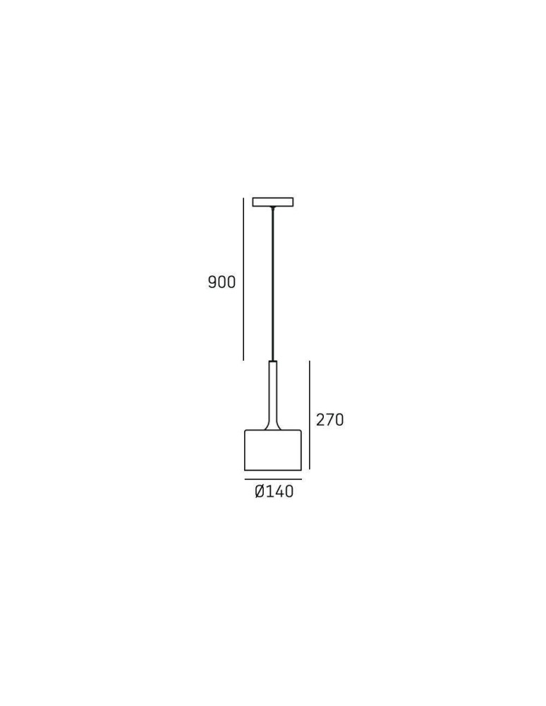 Lampy wiszące - CosmoLight Lampa wisząca COPENHAGEN P01028CU  Miedziany  - product kolory-swiatla.pl 3