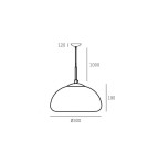 Lampy wiszące - CosmoLight Lampa wisząca CHICAGO P01659CH  Chrom  - produkt 4