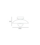 Lampy sufitowe loftowe - industrialne - CosmoLight Plafon SYDNEY C01048WH AG  Biały   Srebrny   Chrom  - product 3