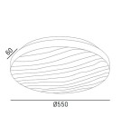 Lampy sufitowe - CosmoLight Plafon TAO C01793WH  Biały  - product 5
