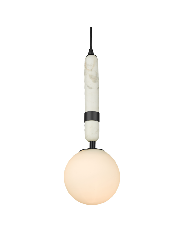 Lampy wiszące - CosmoLight Lampa wisząca LA SPEZIA P01336BK  Czarny   Biały  - produkt kolory-swiatla.pl 1