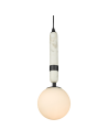 CosmoLight Lampa wisząca LA SPEZIA P01336BK  Czarny   Biały 