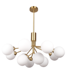 Lampy wiszące kule - CosmoLight Lampa wisząca CAPE TOWN P12049BR Mosiądz - produkt 1