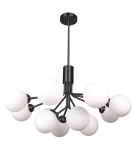 Lampy wiszące - CosmoLight Lampa wisząca CAPE TOWN P12299BK   Czarny  - produkt 1