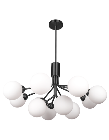 CosmoLight Lampa wisząca CAPE TOWN P12299BK   Czarny