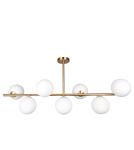 Lampy wiszące - CosmoLight Lampa wisząca CAPE TOWN P07056BR  Mosiądz  - produkt 1