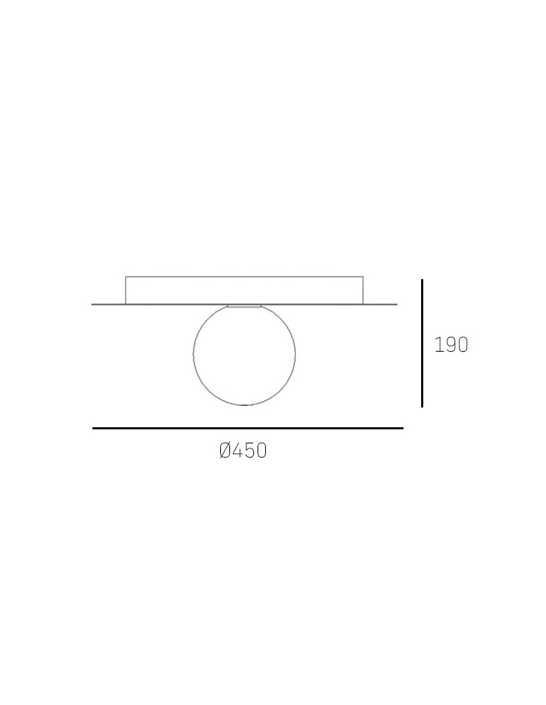Lampy sufitowe - CosmoLight Plafon CAPE TOWN C01919BR   Mosiądz  - product kolory-swiatla.pl 2