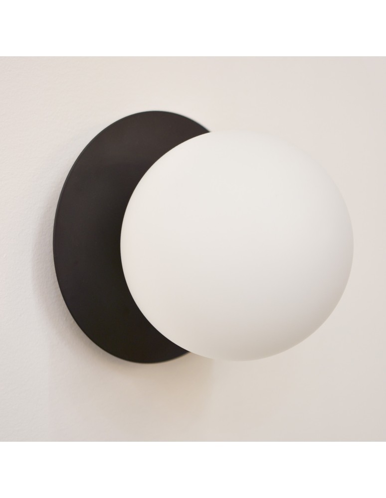 Kinkiety kule - CosmoLight Kinkiet CAPE TOWN W01834BK   Czarny  - product kolory-swiatla.pl 2
