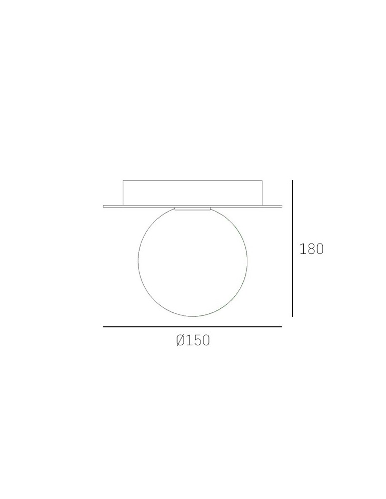 Kinkiety kule - CosmoLight Kinkiet CAPE TOWN W01834BK   Czarny  - product kolory-swiatla.pl 3