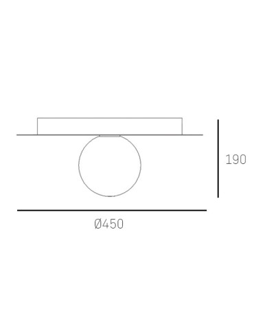 CosmoLight Plafon CAPE TOWN C01933BK   Czarny  - product 2