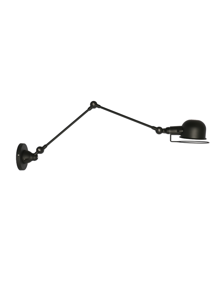 Kinkiety loftowe - industrialne - CosmoLight Kinkiet DETROIT W01765BK  Czarny  - produkt kolory-swiatla.pl 1