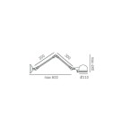 Kinkiety loftowe - industrialne - CosmoLight Kinkiet DETROIT W01765BK Czarny - produkt 4