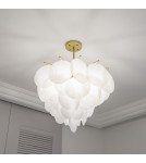 Żyrandole glamour - CosmoLight Lampa wisząca TROMSO P04094BR Mosiądz - produkt 2