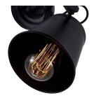 Kinkiety loftowe - industrialne - CosmoLight Kinkiet DETROIT W01758BK Czarny - produkt 2
