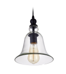 Lampy wiszące - CosmoLight Lampa wisząca PARIS P01789BK  Czarny  - produkt 1