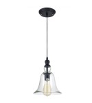 Lampy wiszące - CosmoLight Lampa wisząca PARIS P01789BK  Czarny  - produkt 2