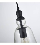 Lampy wiszące - CosmoLight Lampa wisząca PARIS P01789BK  Czarny  - produkt 3