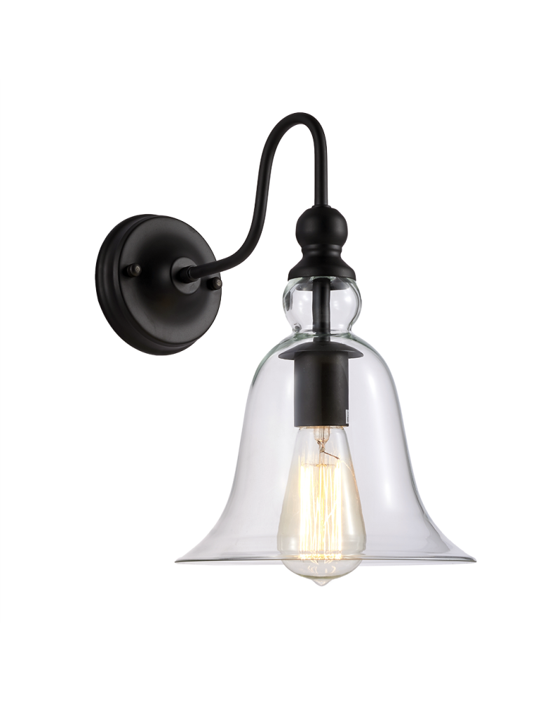 CosmoLight Kinkiet PARIS W01796BK  Czarny