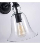 Kinkiety - CosmoLight Kinkiet PARIS W01796BK  Czarny  - produkt 2