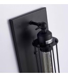 Kinkiety loftowe - industrialne - CosmoLight Kinkiet YORK W01307BK Czarny - produkt 2