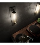 Kinkiety loftowe - industrialne - CosmoLight Kinkiet YORK W01307BK Czarny - produkt 3