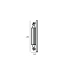Kinkiety loftowe - industrialne - CosmoLight Kinkiet YORK W01307BK Czarny - produkt 4