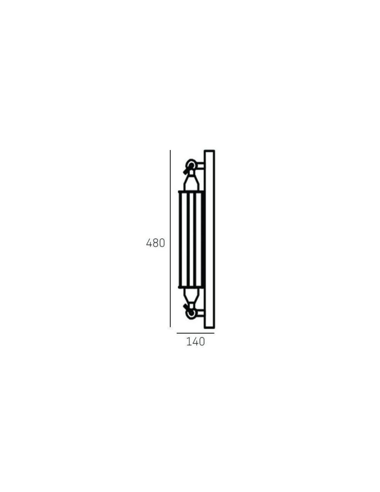 CosmoLight Kinkiet YORK W01307BK Czarny