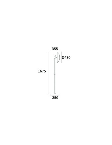 CosmoLight Lampa stojąca SYDNEY F01062WH AG  Biały   Srebrny   Chrom  - product 2