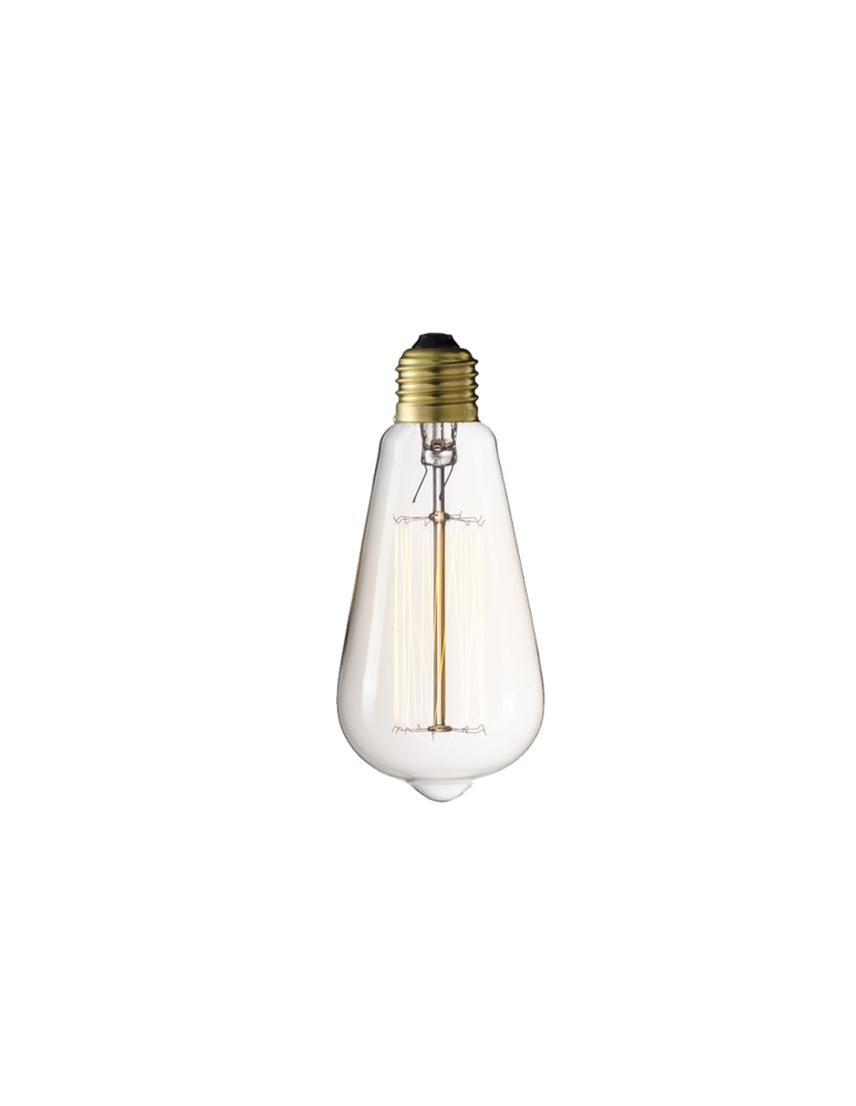 Żarówki Edisona LED E27 230V - CosmoLight Żarówka dekoracyjna Straight ST64 40W E27 - produkt kolory-swiatla.pl 1