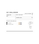 Lampy zewnętrzne z czujnikiem ruchu - Azzardo ULF 1 IP44 SENSOR 1xGU10 Zewnętrzna Czarny Ścienna AZ4454 - product 2