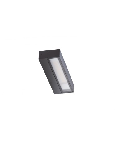 Azzardo COSEL IP54 LED 2x8W 1300lm 3000K Zewnętrzna Ciemny Szary Ścienna AZ4354