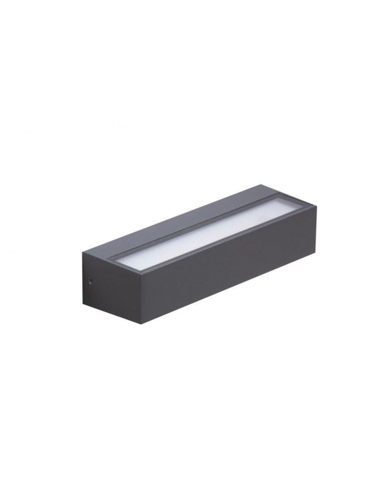 Azzardo COSEL IP54 LED 2x8W 1300lm 3000K Zewnętrzna Ciemny Szary Ścienna AZ4354