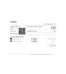 Kinkiety zewnętrzne - Azzardo COSEL IP54 LED 2x8W 1300lm 3000K Zewnętrzna Ciemny Szary Ścienna AZ4354 - produkt 6