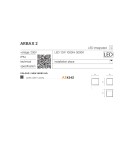 Kinkiety zewnętrzne - Azzardo ARBAX 2 IP54 LED 12W 1000lm 3000K Zewnętrzna Ciemny Szary Ścienna AZ4342 - product 4