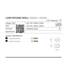 Kinkiety zewnętrzne - Azzardo LARS ROUND IP54 LED 13W 1000lm 3000K Zewnętrzna Czarny Ścienna AZ4504 - product 2