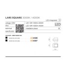 Kinkiety zewnętrzne - Azzardo LARS SQUARE IP54 LED 13W 1000lm 4000K Zewnętrzna Czarny Ścienna AZ4507 - product 2
